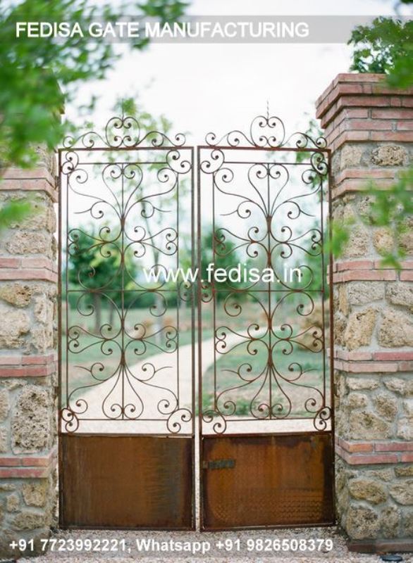 Iron Gate Design Safety Grill Gate Design For Main Door Pocket Gate Design Steel Gate With Hpl Sheet