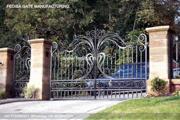 Iron Gate Design Sliding Gate Design Main Gate Design With Boundary Wall Office Main Gate Design