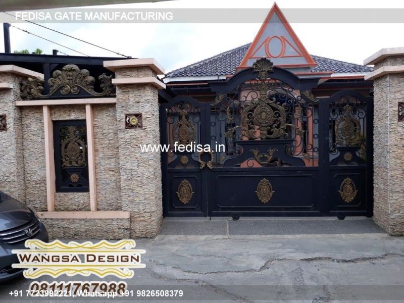 Main Gate Design Gate Design For Home Front Gate Cement Design Front Gate Railing Design
