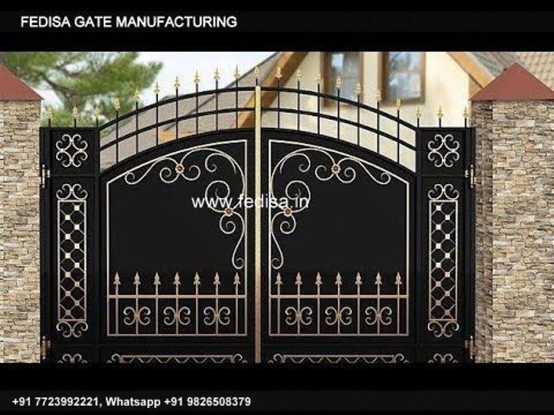 Gate Design Gate Color Iron Main Gate Handle Design Main Gate Fiber Sheet Gate Design