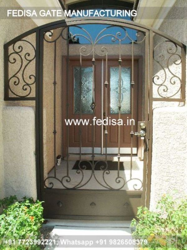 Iron Gate Design Sliding Gate Design Simple Wrought Iron Gates Pushing Gate Design