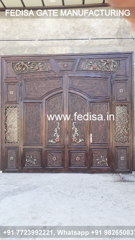Iron Gate Design Front Gate Designs For Houses Steel Gate With Hpl Sheet Maharaja Main Gate Design