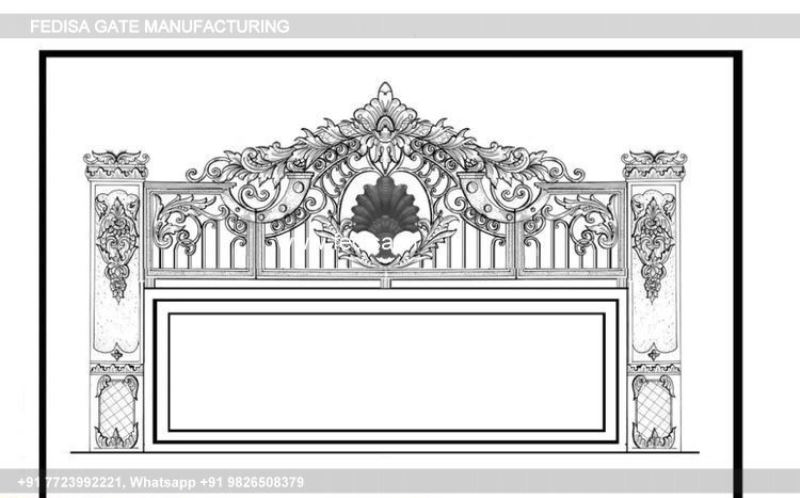 Gate Design Gate Color Gate Design With Boundary Wall Modern Minimalist Gate Design