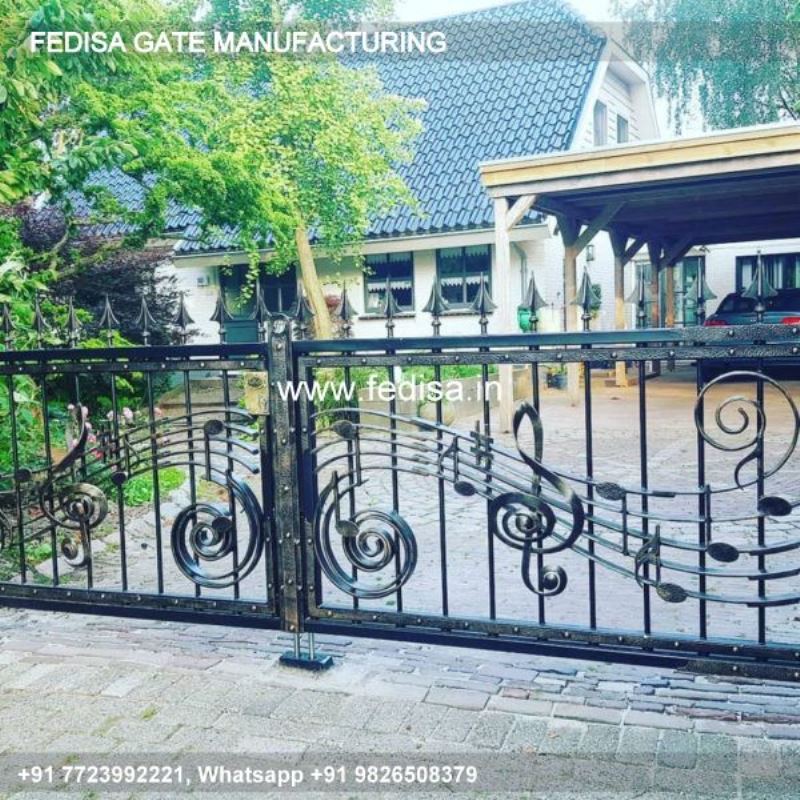 Iron Gate Design Sliding Gate Design Simple Gate Color Design Square Rod Gate Design