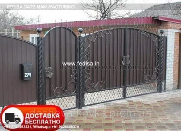 Iron Gate Design Sliding Gate Design Home Door Gate Design Gate Design With Wood