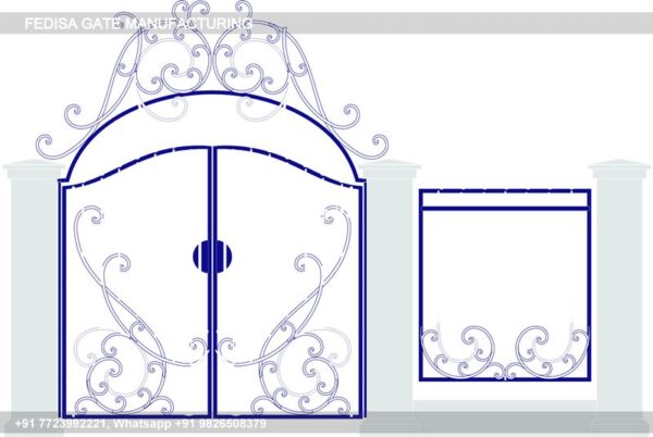 Main Gate Design Main Gate Design 2377 Gate Arch Design Home Steel Gate With Glass Design