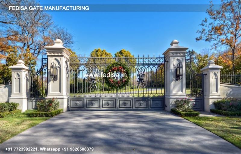 Iron Gate Design Front Gate Designs For Houses Gate Pillar Design And Construction Big Gate Design