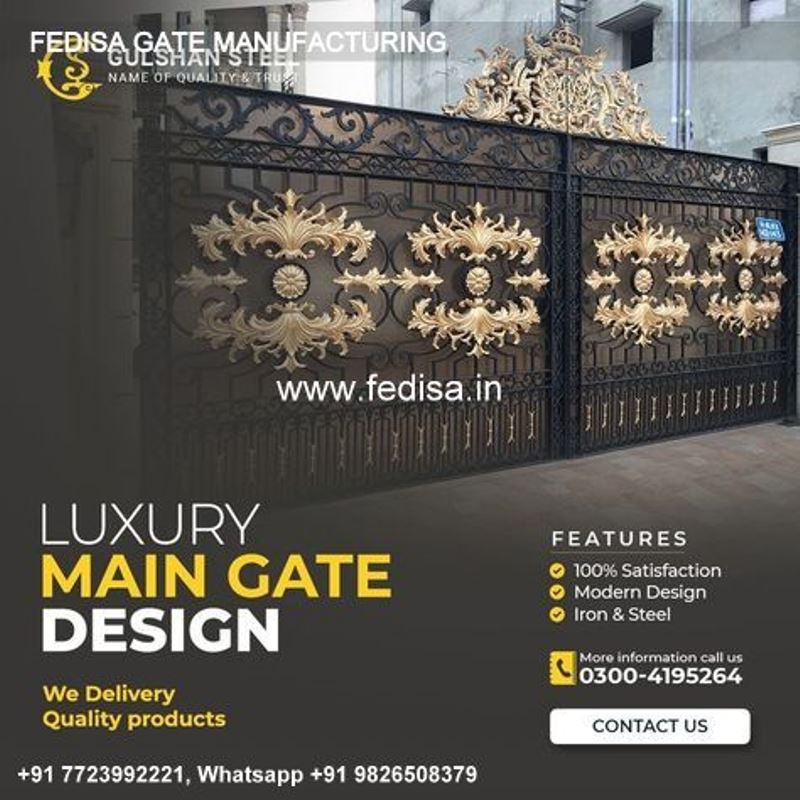 Gate Design Gate Color Ss Boundary Gate Cnc Cutting Design For Gate