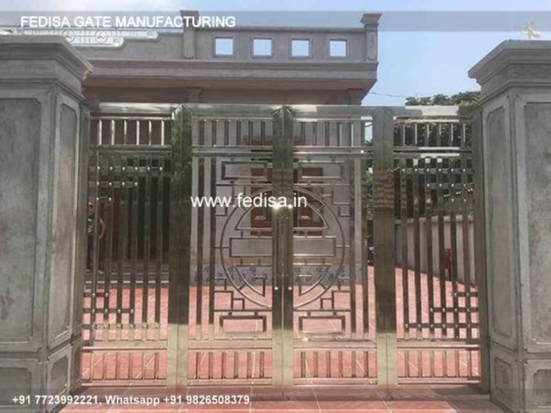 Main Gate Design Modern Gate Design Steel Gate With Hpl Sheet Best Front Gate Design