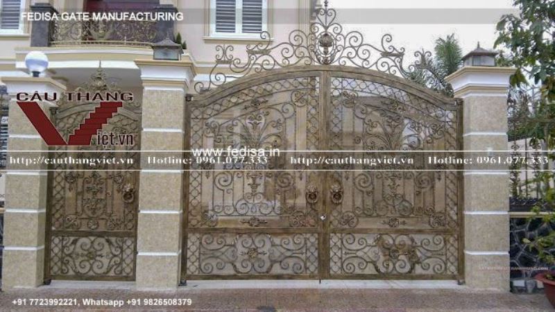 Iron Gate Design Safety Grill Gate Design For Main Door House Gate Arch Design Double Door Gate Design Wood