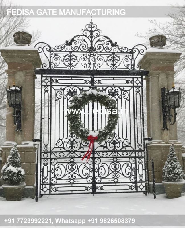 Iron Gate Design Front Gate Designs For Houses 8 Feet Iron Gate Design Gate Ramp Tiles Design