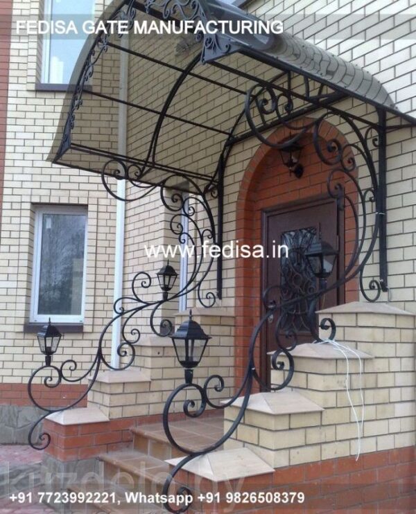 Iron Gate Design Front Gate Designs For Houses Main Gate Design Double Door Gate Gray Color