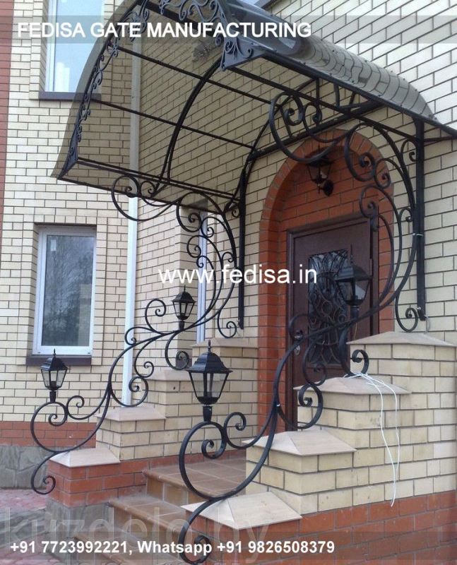 Iron Gate Design Front Gate Designs For Houses Main Gate Design Double Door Gate Gray Color