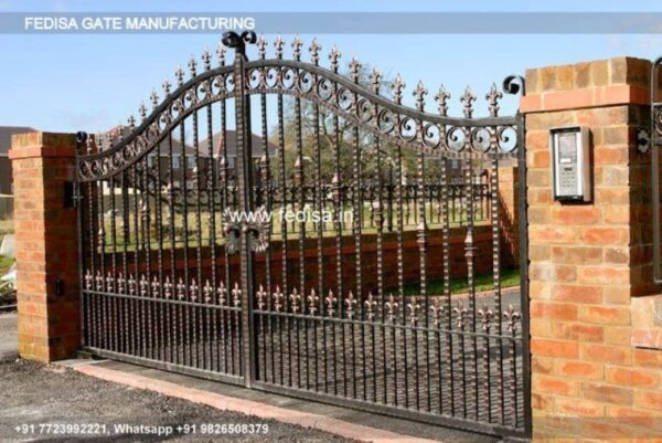 Gate Design Gate Color Main Gate With Small Door Aluminum Grill Gate