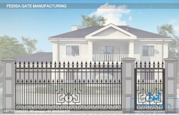 Iron Gate Design Front Gate Designs For Houses Double Door Front Gate Design Main Gate Design 6 Feet