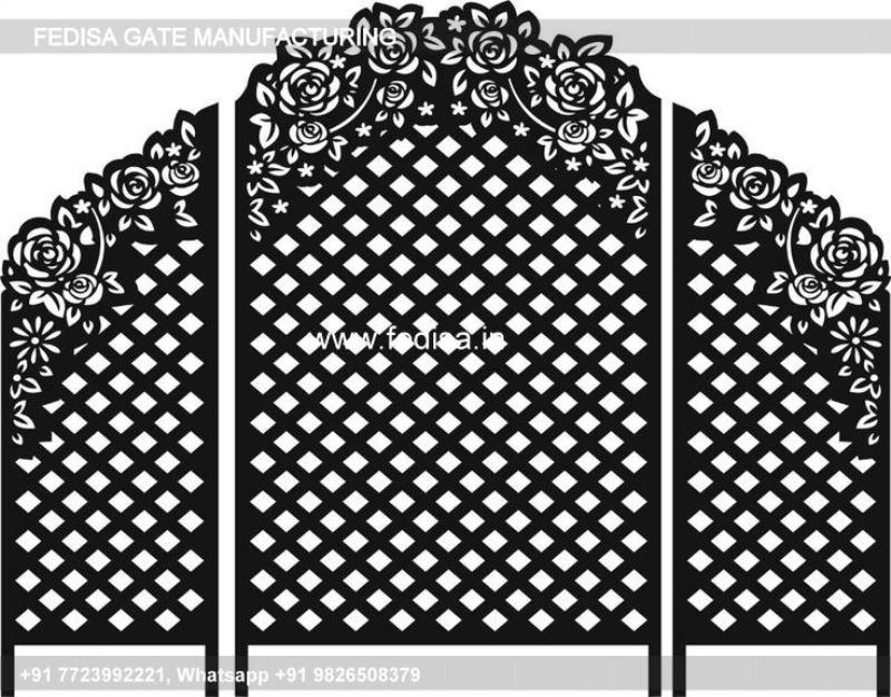 Main Gate Design Main Gate Design 2571 Gate Design With Small Door Steel Fatak Design