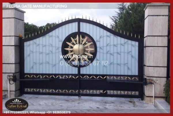 Iron Gate Design Sliding Gate Design Compound Pillar Design Flat Main Gate Design