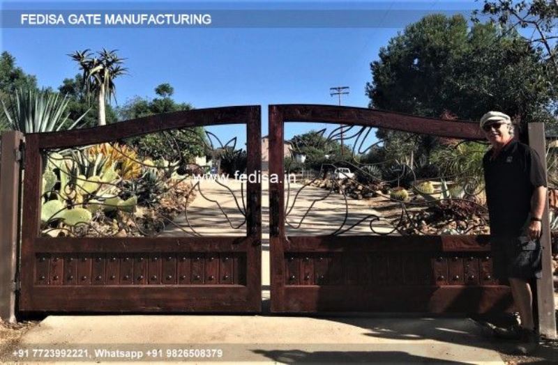 Iron Gate Design Sliding Gate Design Laser Cutting Design Gate Aluminum Ka Gate