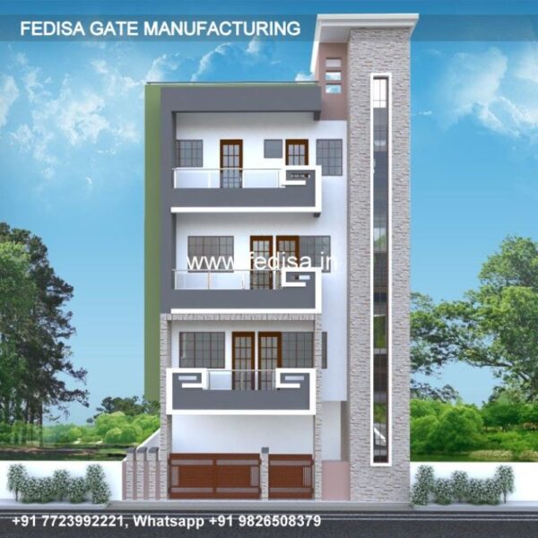 Iron Gate Design Simple Gate Design Decorative Laser Cutting Gate Design Wooden Gate Color
