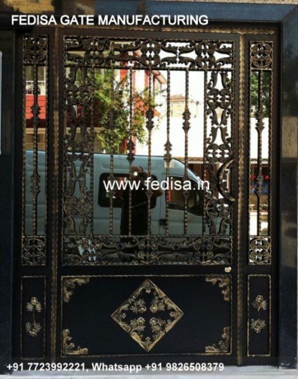 Main Gate Design Main Gate Design 2639 Wrought Iron Design Catalog Boundary Gate Ka Design