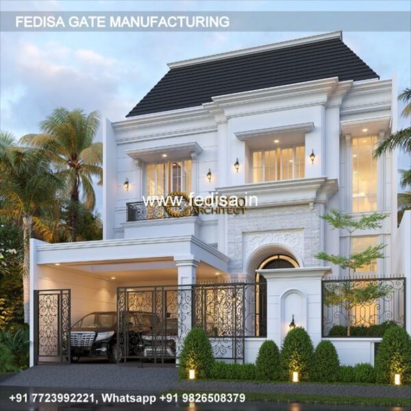 Iron Gate Design Safety Grill Gate Design For Main Door Tata Steel Gate Design Laser Cutting Compound Gate