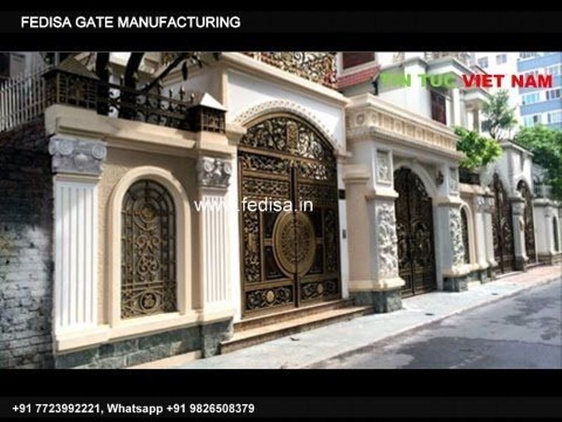 Gate Design Front Gate Design Gate Design For Boundary Wall Modern Metal And Wood Fence