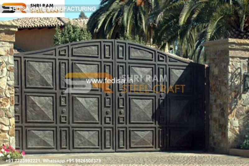 Main Gate Design Gate Design For Home Rectangular Tube Gate Design Iron Compound Wall