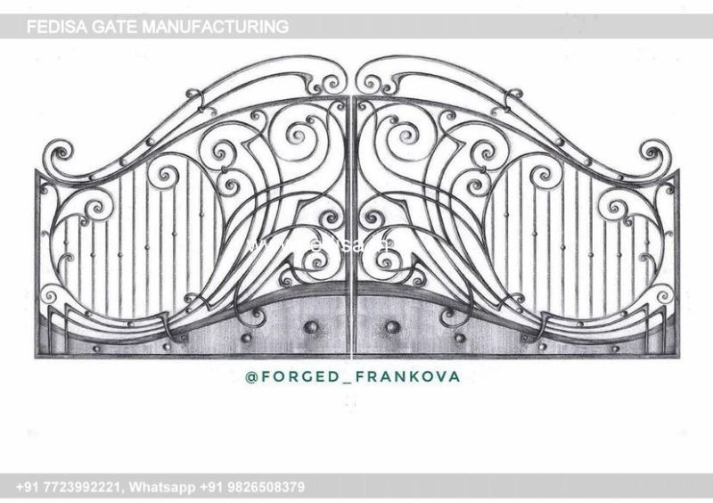 Iron Gate Design Front Gate Designs For Houses Flat Gate Design Lakdi Gate Design