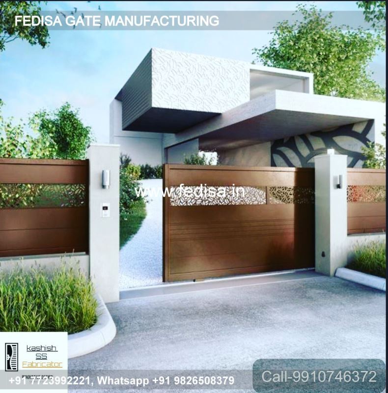 Gate Design Steel Gate Design Main Gate Ramp Tiles Design Iron Sliding Gate Design