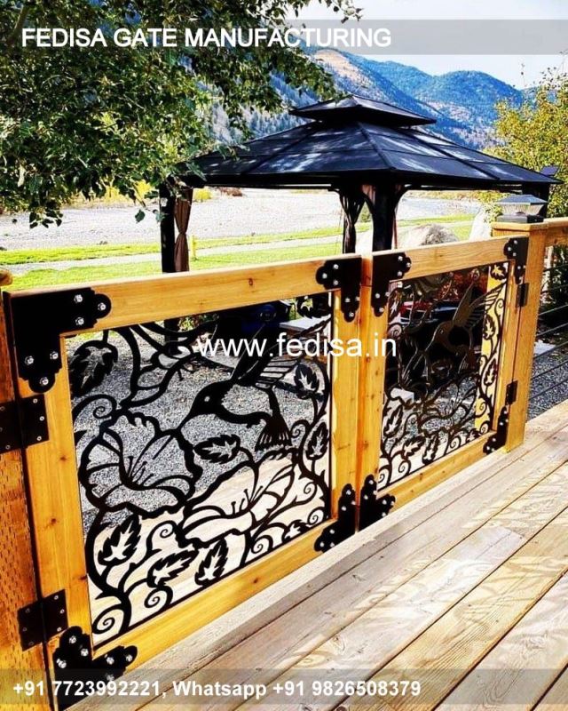 Iron Gate Design Simple Gate Design Gate Decoration Design Outdoor Gate Color