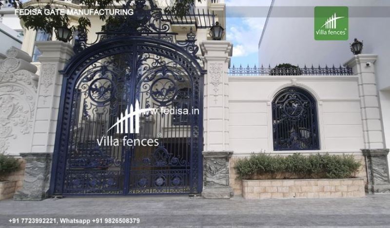 Iron Gate Design Front Gate Designs For Houses Single Pipe Gate Design Boundary Wall Pillar Design