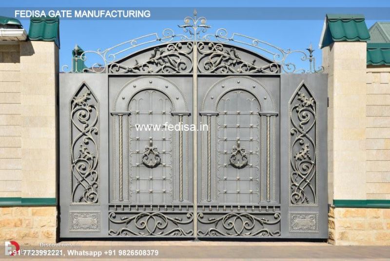 Main Gate Design Main Gate Design 3024 Simple Garage Gate Design Curved Sliding Gate Design