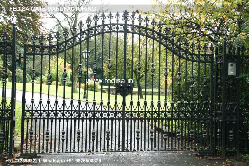 Iron Gate Design Front Gate Designs For Houses Gate With Wood Design Makan Gate Design
