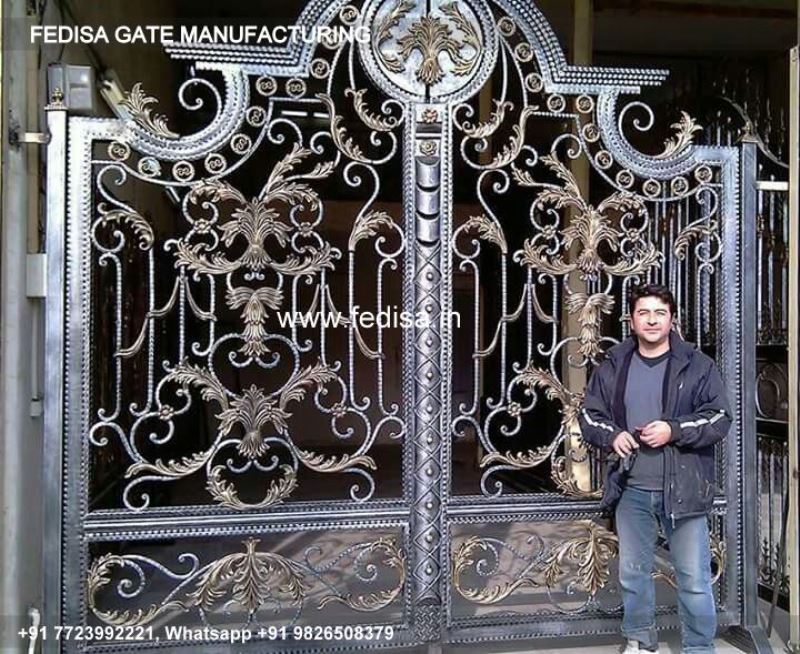 Iron Gate Design Simple Gate Design Compound Main Gate Design Sliding Gate Color