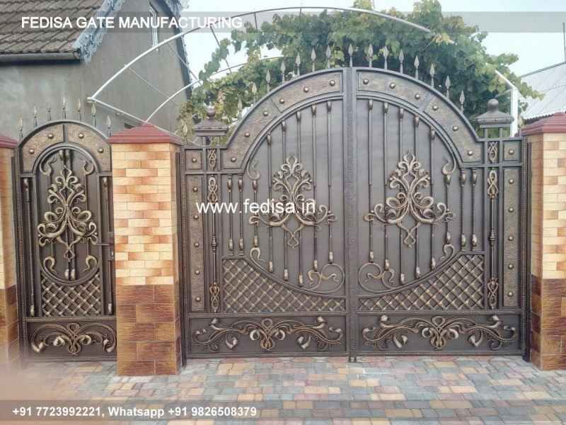 Iron Gate Design Safety Grill Gate Design For Main Door Modern Gate Roof Design Arched Wooden Gate Designs