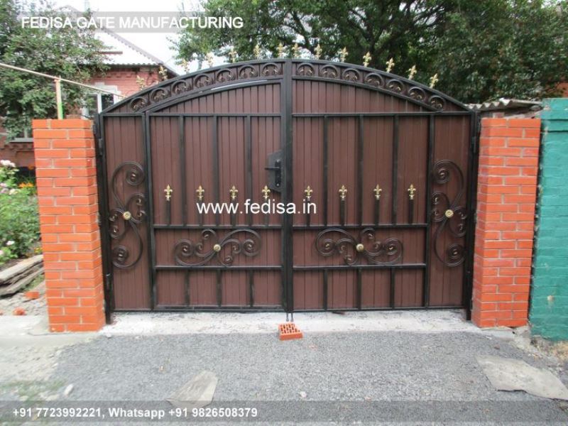 Iron Gate Design Simple Gate Design Arched Wooden Gate Designs Main Gate Steel Design 2021