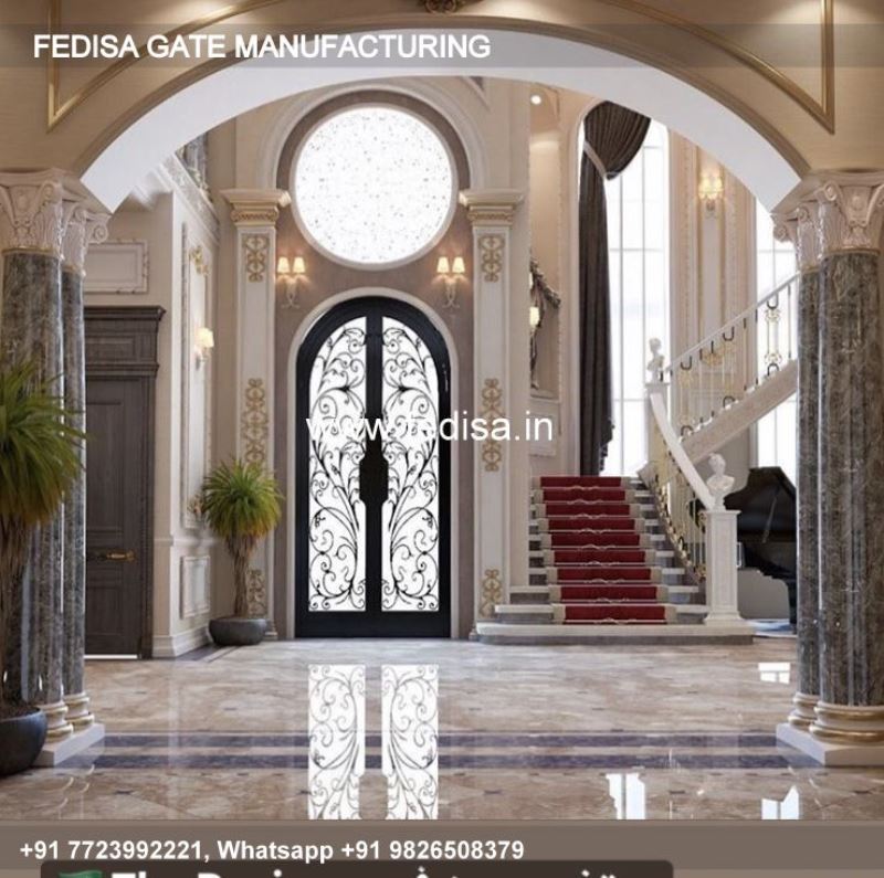 Iron Gate Design Front Gate Designs For Houses Gate Design With Color Steel Fatak Design