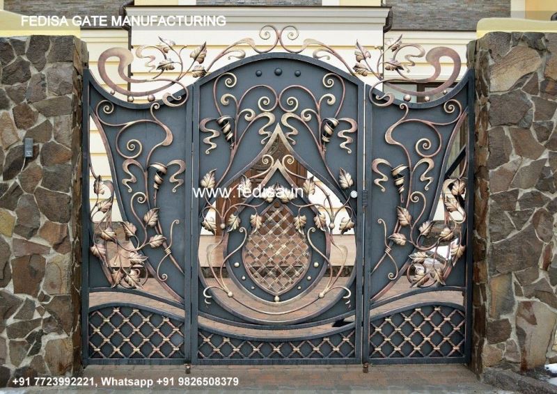 Main Gate Design Main Gate Design 3169 House Compound Wall Grill Design Maharaja Gate Steel