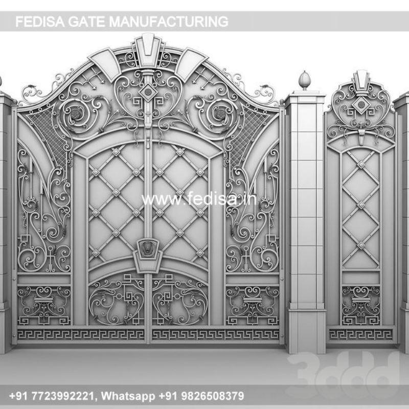 Iron Gate Design Safety Grill Gate Design For Main Door Rod Iron Gate Designs Main Gate Railing Design