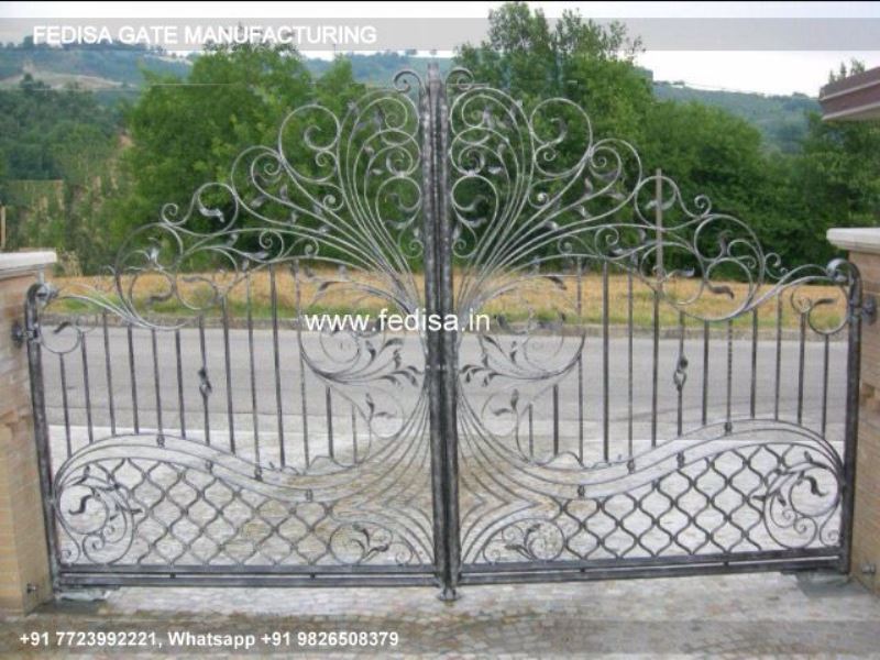 Main Gate Design Modern Gate Design Granite Stone Gate Pillar Fancy Iron Gate
