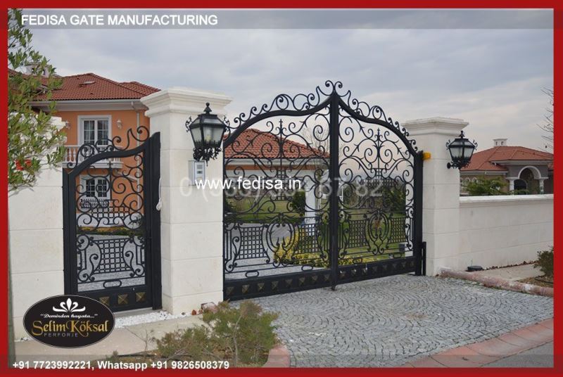 Gate Design Grill Gate Design Steel Gate With Hpl Sheet 5 By 7 Gate Design