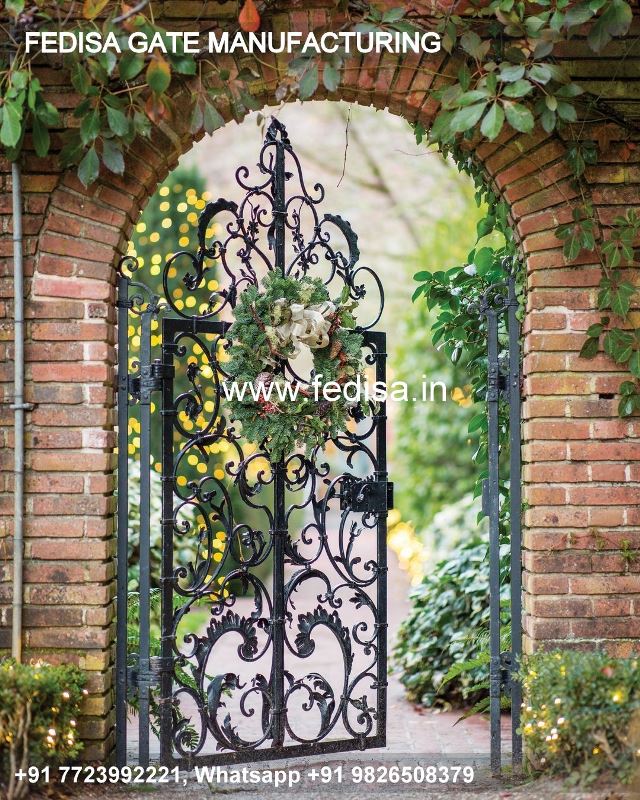 Iron Gate Design Sliding Gate Design Corner Lot Gate Design Entrance Gate Design For Flats