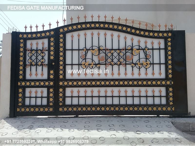 Iron Gate Design Sliding Gate Design Compound Wall Grill Portico Gate Design