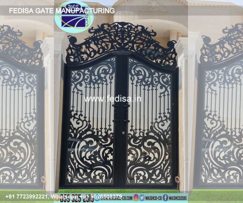 Main Gate Design Main Gate Design 3379 Flat Bar Gate Design Iron Work Designs