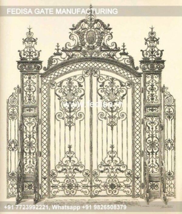 Gate Design Gate Color Steel Main Gate Design 2028 Modern Wrought Iron Fence