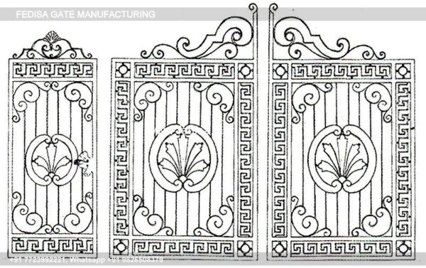 Iron Gate Design Safety Grill Gate Design For Main Door Gate Chokhat Design Iran Main Gate Design