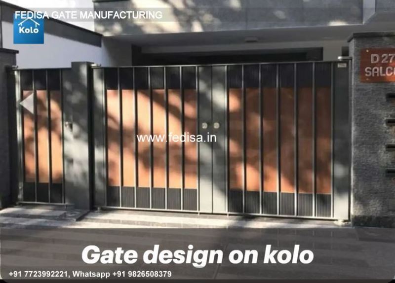 Iron Gate Design Sliding Gate Design Steel Gate Design 6 Feet Sheet Metal Gate Design