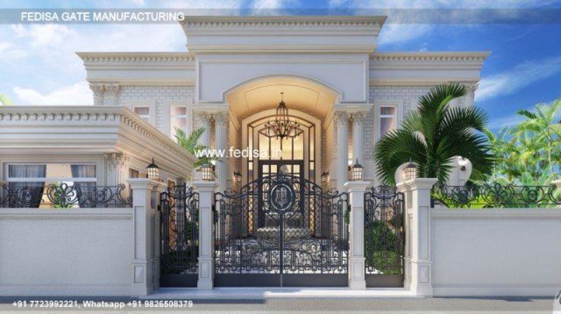 Main Gate Design Main Gate Design 3521 Compound Wall Gate Pillar Design Rolling Gate Design For Home