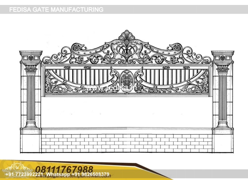 Main Gate Design Main Gate Design 3531 Single Steel Gate Design Main Gate Ramp Tiles Design