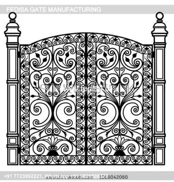 Iron Gate Design Sliding Gate Design Slide Gate Design For House Gate Pillar Marble Design